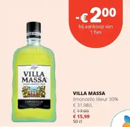 Spar Villa massa limoncello likeur aanbieding