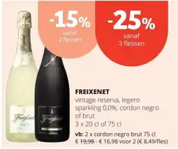 Spar Freixenet vintage reserva, legero sparkling aanbieding