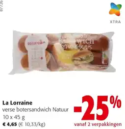 Colruyt La Lorraine verse botersandwich Natuur aanbieding