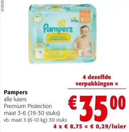 Colruyt Pampers alle luiers aanbieding