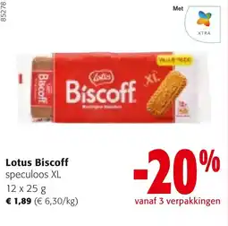 Colruyt Lotus Biscoff aanbieding