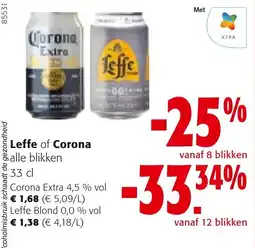 Colruyt Leffe of Corona aanbieding