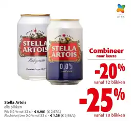 Colruyt Stella artois alle blikken aanbieding