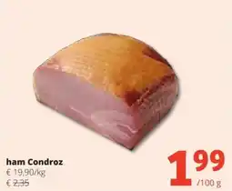 Spar ham Condroz aanbieding