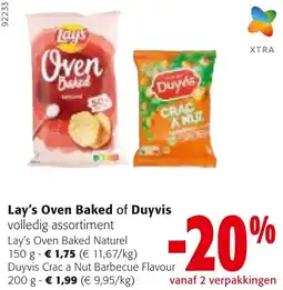 Colruyt Lay's Oven Baked of Duyvis aanbieding