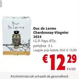 Colruyt Duc de Lerne Chardonnay-Viognier aanbieding