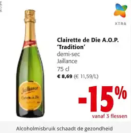 Colruyt Clairette de Die A.O.P. 'Tradition' aanbieding