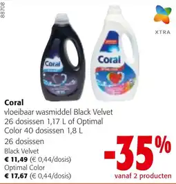 Colruyt Coral vloeibaar wasmiddel aanbieding
