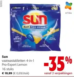 Colruyt Sun vaatwastabletten 4-in-1 aanbieding