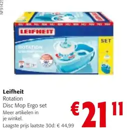 Colruyt Leifheit rotation disc mop ergo set aanbieding