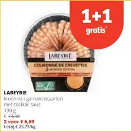 Spar labeyrie kroon van garnalenstaarten aanbieding