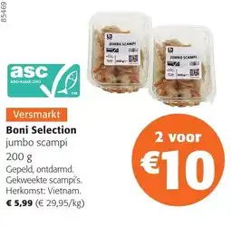 Colruyt Boni Selection jumbo scampi aanbieding