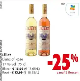 Colruyt Lillet Blanc of Rosé aanbieding
