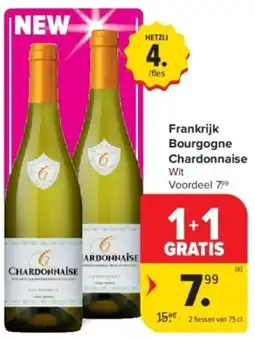 Carrefour Frankrijk Bourgogne Chardonnaise Wit aanbieding