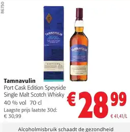 Colruyt Tamnavulin Port Cask Edition Speyside Single Malt Scotch Whisky aanbieding