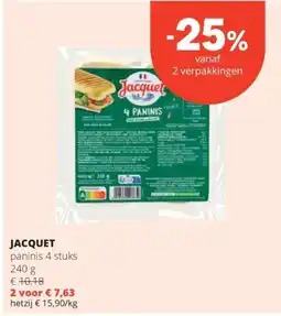 Spar Jacquet paninis 4 stuks aanbieding