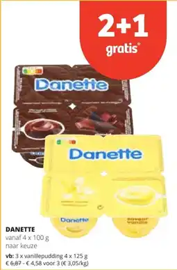 Spar Danette aanbieding
