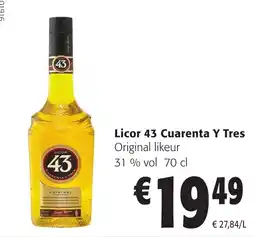 Colruyt Licor 43 cuarenta y tres aanbieding