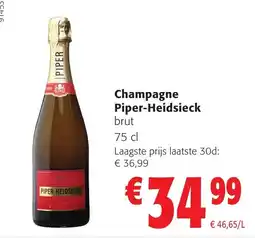 Colruyt Champagne Piper-Heidsieck brut aanbieding