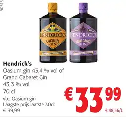 Colruyt Hendrick's Oasium gin aanbieding