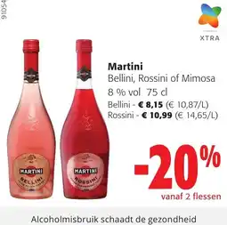 Colruyt Martini Bellini Rossini of Mimosa aanbieding