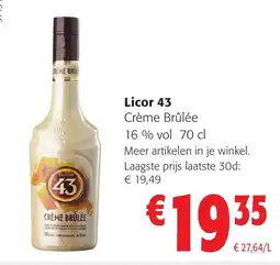 Colruyt Licor 43 crème brûlée aanbieding