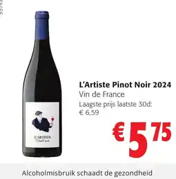 Colruyt L'artiste pinot noir aanbieding