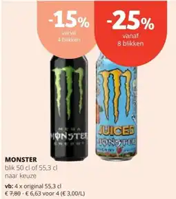Spar Monster aanbieding