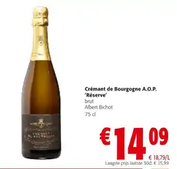 Colruyt Crémant de Bourgogne A.O.P. 'Réserve' brut Albert Bichot aanbieding