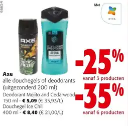 Colruyt Axe alle douchegels of deodorants aanbieding
