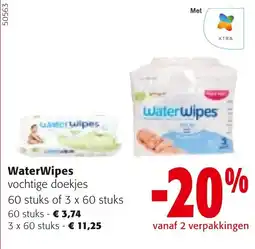 Colruyt WaterWipes vochtige doekjes aanbieding