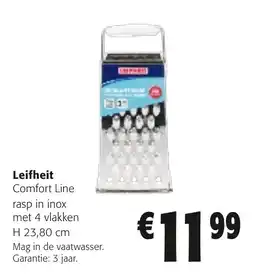 Colruyt Leifheit comfort line rasp in inox aanbieding
