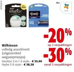 Colruyt Wilkinson volledig assortiment aanbieding