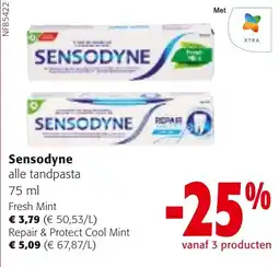 Colruyt Sensodyne alle tandpasta aanbieding