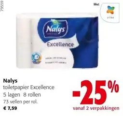 Colruyt Nalys toilet papier excellence aanbieding