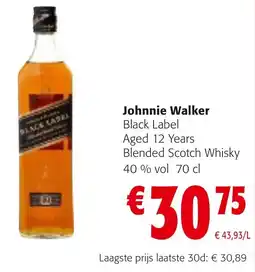 Colruyt Johnnie Walker Black Label aanbieding