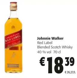 Colruyt Johnnie Walker red label blended scotch whisky aanbieding