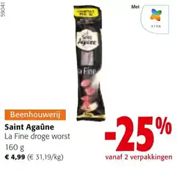 Colruyt Saint Agaûne la fine droge worst aanbieding