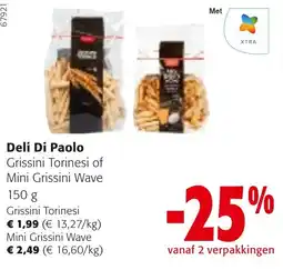 Colruyt Deli Di Paolo grissini torinesi of mini grissini wave aanbieding