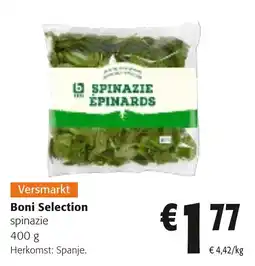 Colruyt boni selection spinazie aanbieding