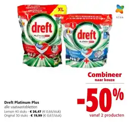 Colruyt Dreft Platinum Plus alle vaatwastabletten aanbieding