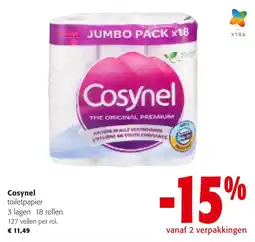 Colruyt Cosynel toilet papier aanbieding