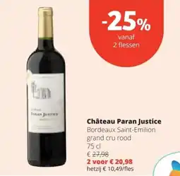Spar Château Paran Justice aanbieding