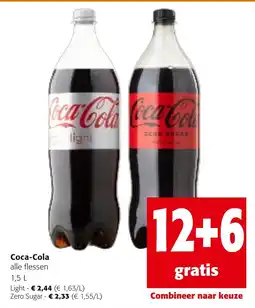 Colruyt Coca-Cola alle flessen aanbieding