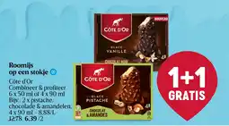Delhaize Roomijs op een stokje aanbieding