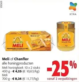 Colruyt Meli of Chanflor alle honingproducten aanbieding