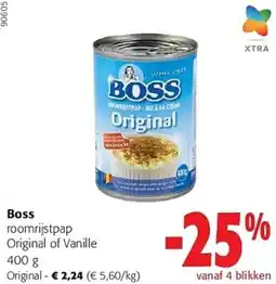 Colruyt Boss roomrijstpap aanbieding