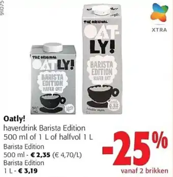 Colruyt Oatly! haverdrink Barista Edition aanbieding