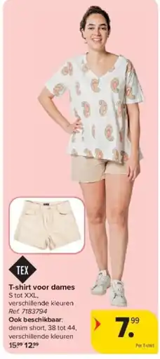 Carrefour T-shirt voor dames aanbieding