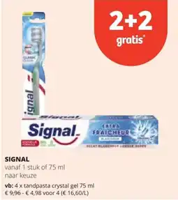 Spar Signal tandpasta aanbieding